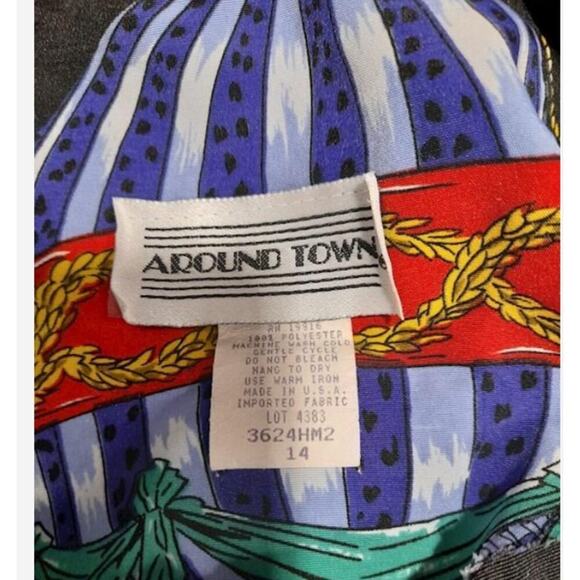 Vintage Around Town Quilted Front Jeweled Black/Red 14 - Picture 10 of 10